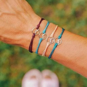 Set of 4 Adjustable Cord Mountain Bracelets NEW
